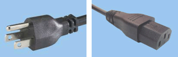 2.44m Length 125VAC Voltage IEC 60320 C13 Connector Type Interpower 70403020244 North American Cord Set Black Plug Color Black Cable Color 13A Amperage NEMA 5-15 Plug Type