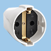 250VAC Voltage Interpower 88010450 Australian In-Line Plug White 15A Rating 