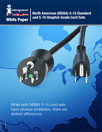 North American (NEMA) 5-15 Standard and 5-15 Hospital-Grade Cord Sets White Paper